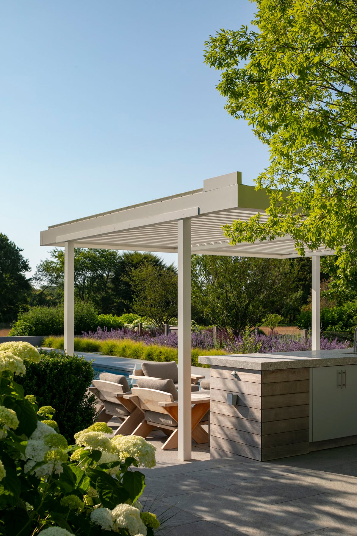 Hamptons landscape portfolio — LDG_2021_Schwartz_poolarea_012, Hamptons landscape by Peconic Lawn & Tree Care